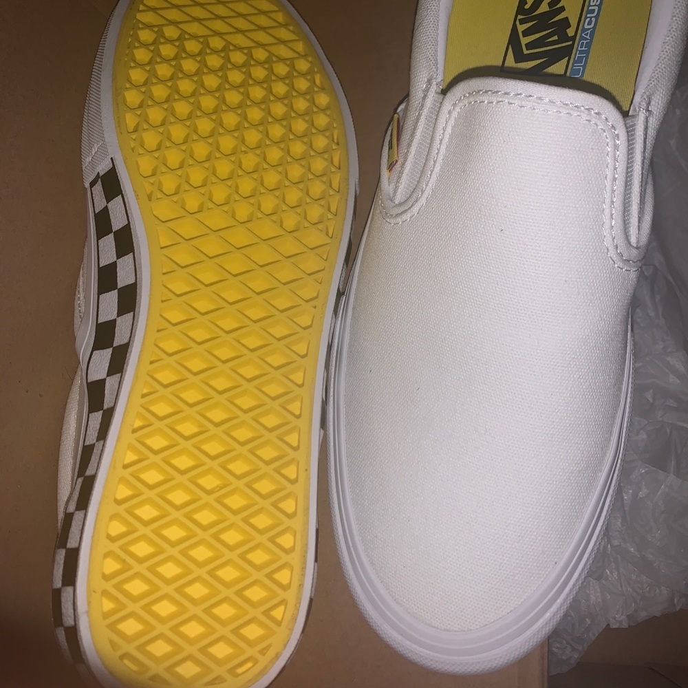 Vans checker slip on